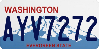 WA license plate AYV7272