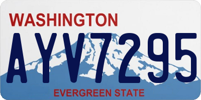 WA license plate AYV7295