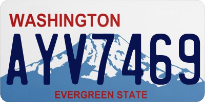 WA license plate AYV7469