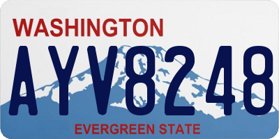 WA license plate AYV8248