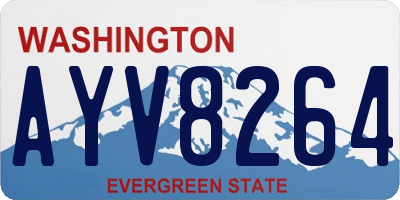 WA license plate AYV8264