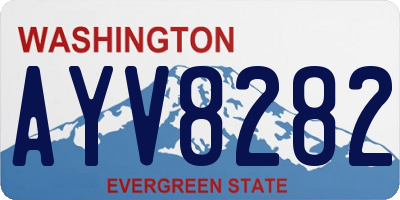 WA license plate AYV8282