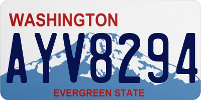 WA license plate AYV8294