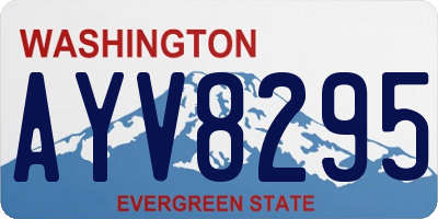 WA license plate AYV8295