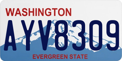 WA license plate AYV8309