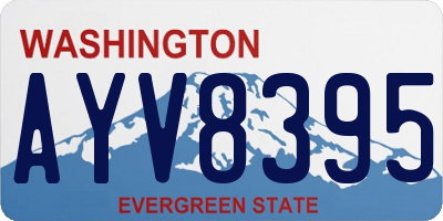 WA license plate AYV8395