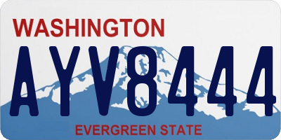 WA license plate AYV8444