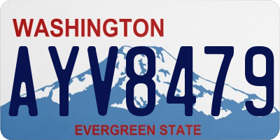 WA license plate AYV8479