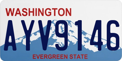 WA license plate AYV9146