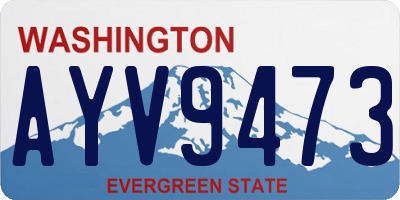 WA license plate AYV9473
