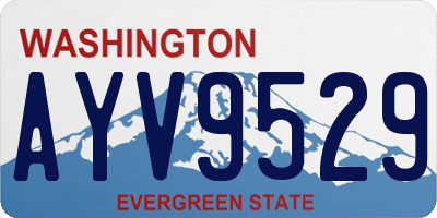 WA license plate AYV9529