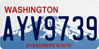 WA license plate AYV9739
