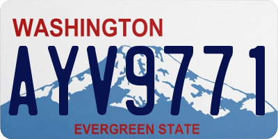 WA license plate AYV9771