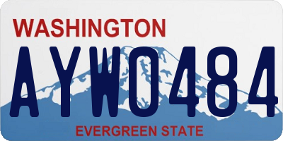 WA license plate AYW0484