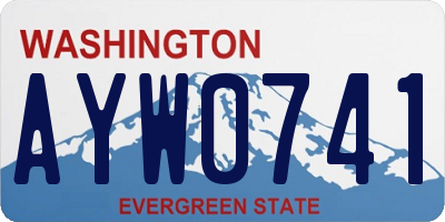 WA license plate AYW0741