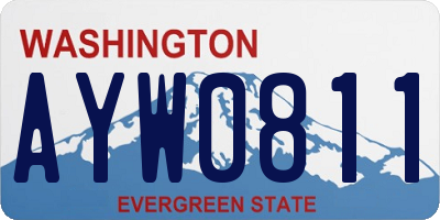 WA license plate AYW0811