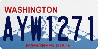 WA license plate AYW1271