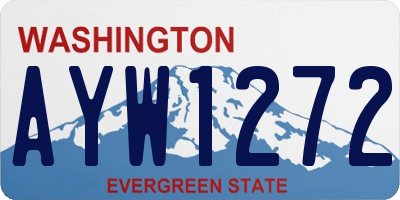 WA license plate AYW1272