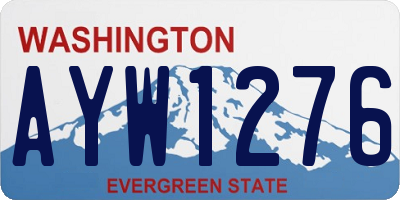 WA license plate AYW1276