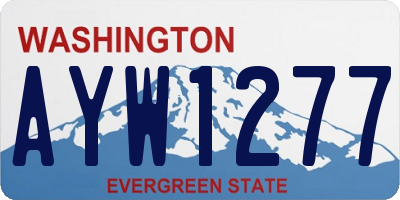 WA license plate AYW1277