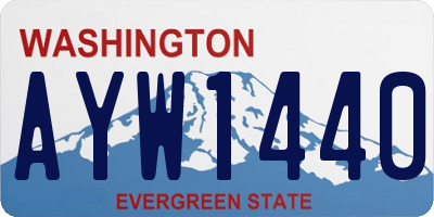 WA license plate AYW1440