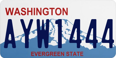 WA license plate AYW1444
