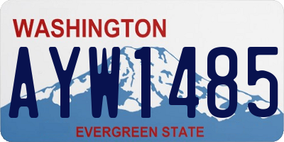 WA license plate AYW1485