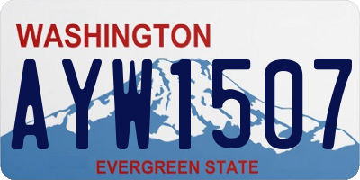 WA license plate AYW1507