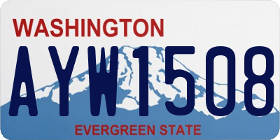 WA license plate AYW1508