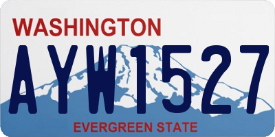 WA license plate AYW1527