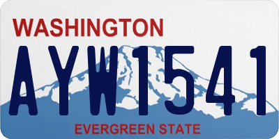 WA license plate AYW1541