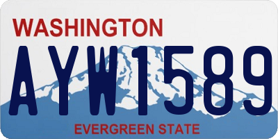 WA license plate AYW1589