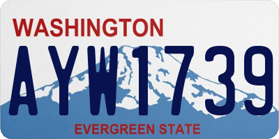 WA license plate AYW1739