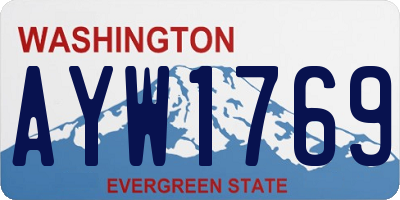 WA license plate AYW1769