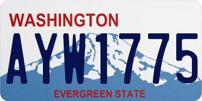 WA license plate AYW1775