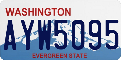WA license plate AYW5095