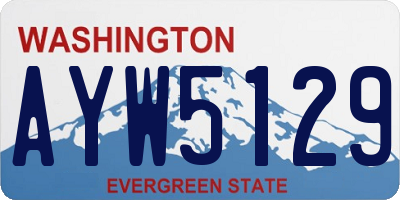 WA license plate AYW5129