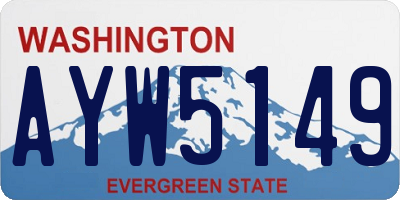 WA license plate AYW5149