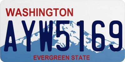 WA license plate AYW5169
