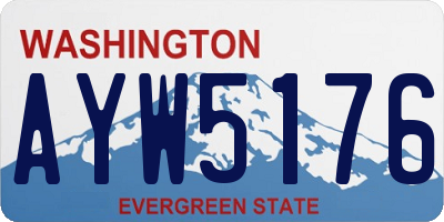 WA license plate AYW5176