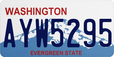 WA license plate AYW5295