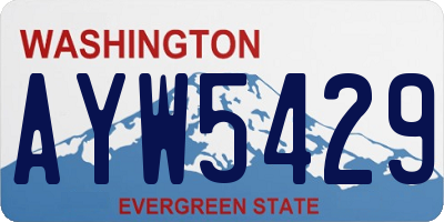 WA license plate AYW5429