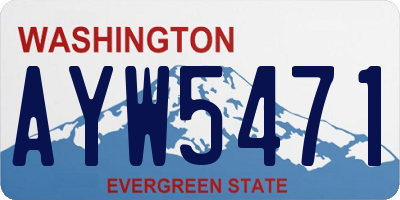 WA license plate AYW5471