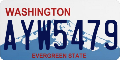 WA license plate AYW5479