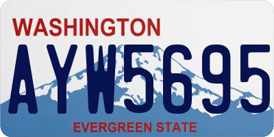 WA license plate AYW5695