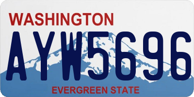 WA license plate AYW5696