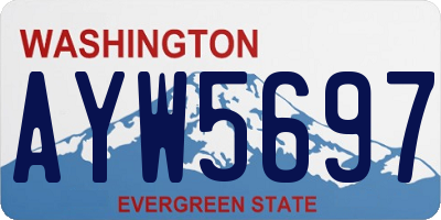 WA license plate AYW5697