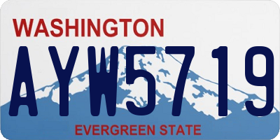 WA license plate AYW5719