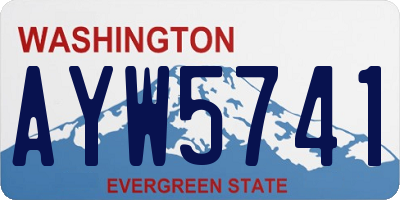 WA license plate AYW5741