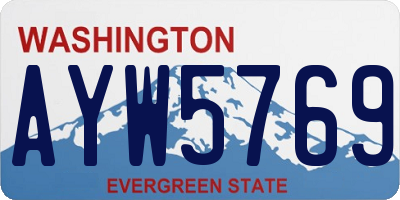 WA license plate AYW5769